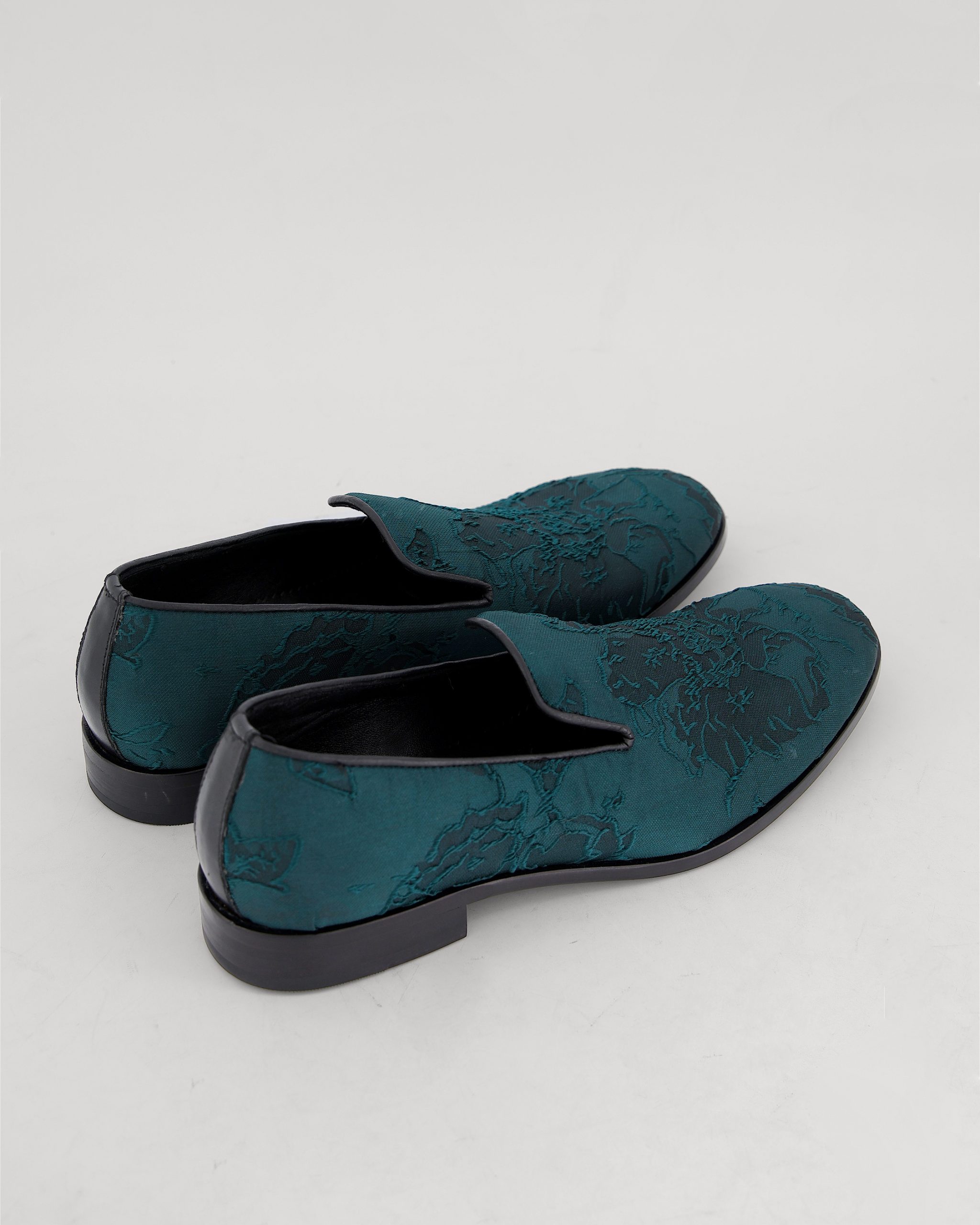 Buy Green jacquard Loafer for Men - DKLF 16 | Deji and Kola