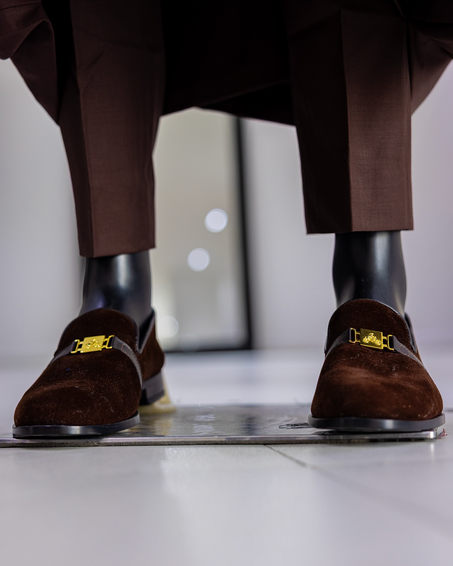 Shop Chocolate Brown Alkebulan Agbada Set | Deji & Kola