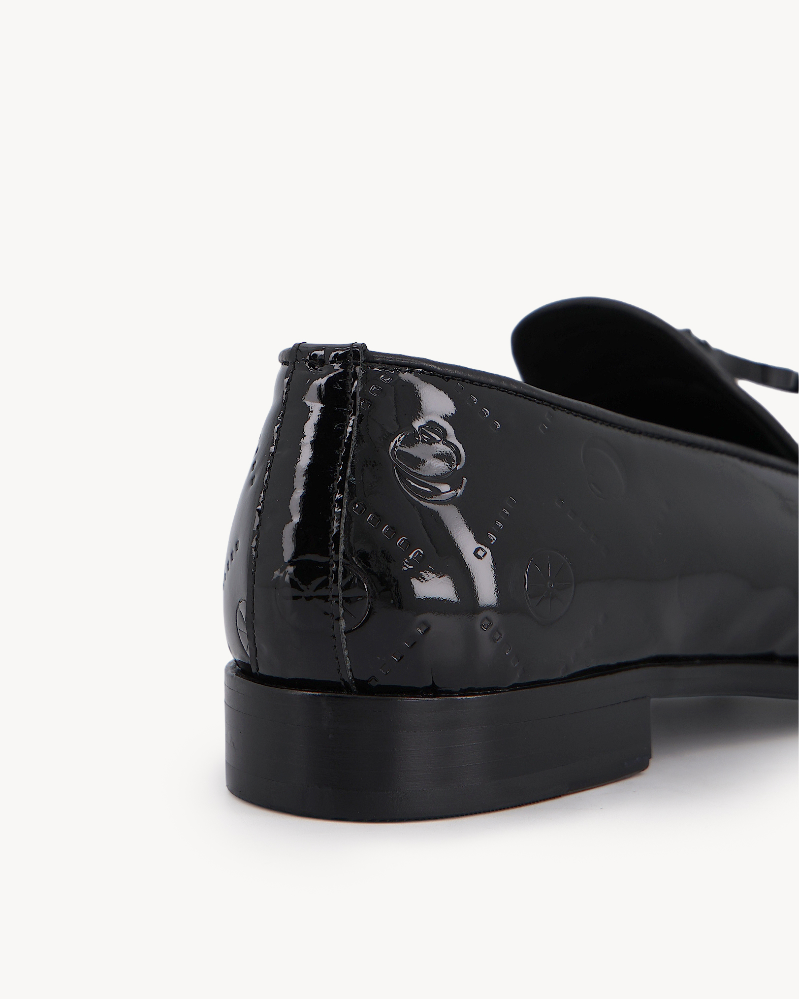 Shop Black and White Dual Tone Loafer | Deji & Kola