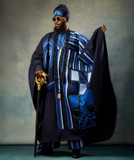 The “Regal Sapphire” Agbada.