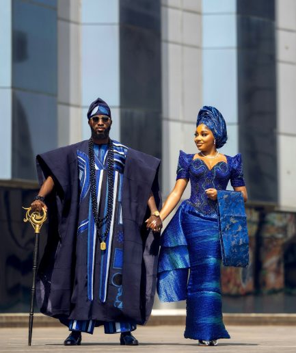 The “Regal Sapphire” Agbada.