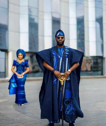 The “Regal Sapphire” Agbada.