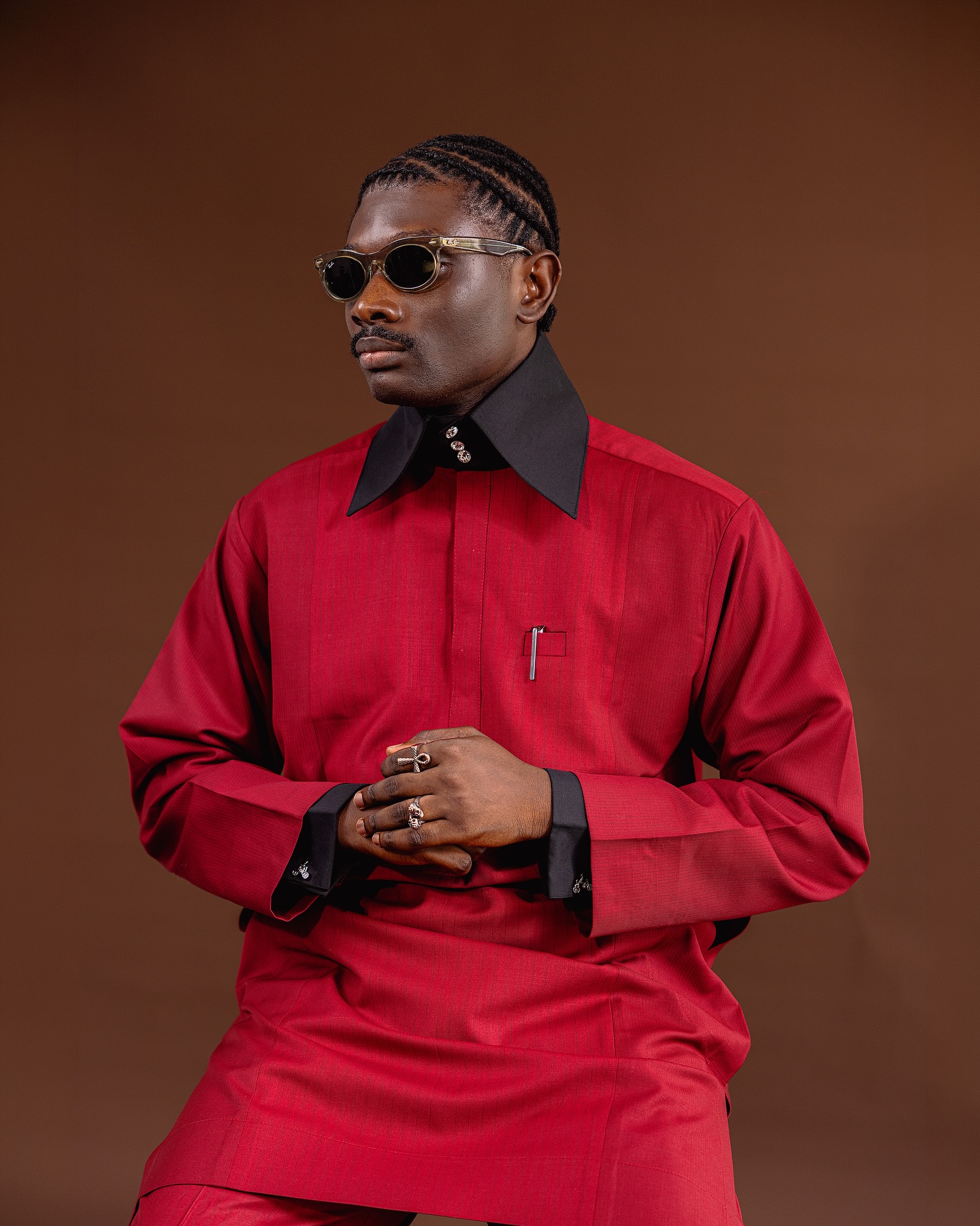 Buy BMITH TradX Crimson Red Stripe Xkaftan | Deji & Kola