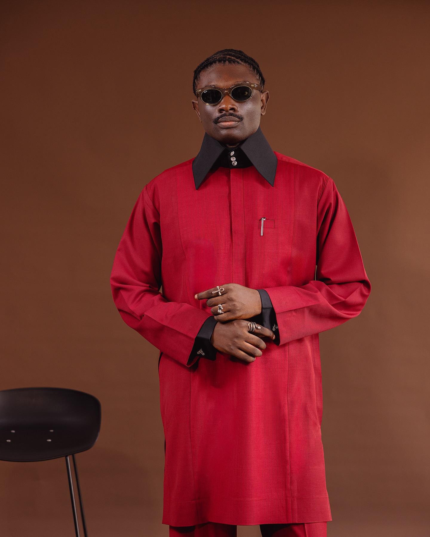 Buy BMITH TradX Crimson Red Stripe Xkaftan | Deji & Kola