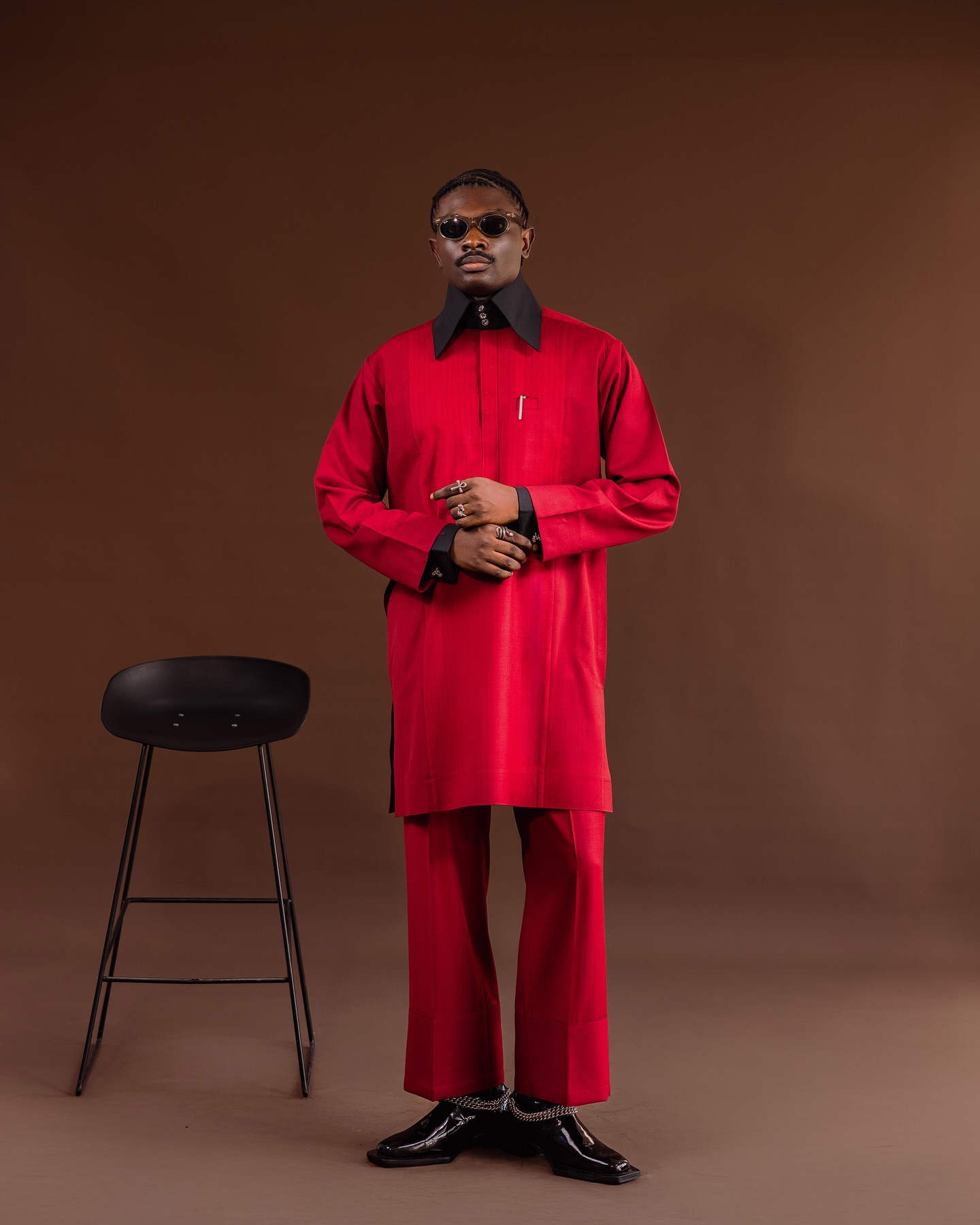 Buy BMITH TradX Crimson Red Stripe Xkaftan | Deji & Kola