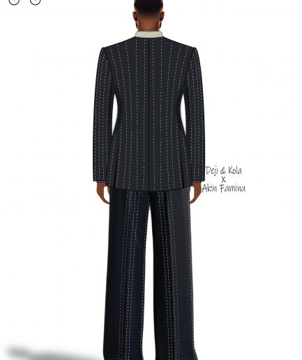 An Irish grey full canvas suit