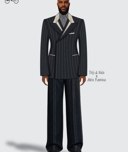 An Irish grey full canvas suit