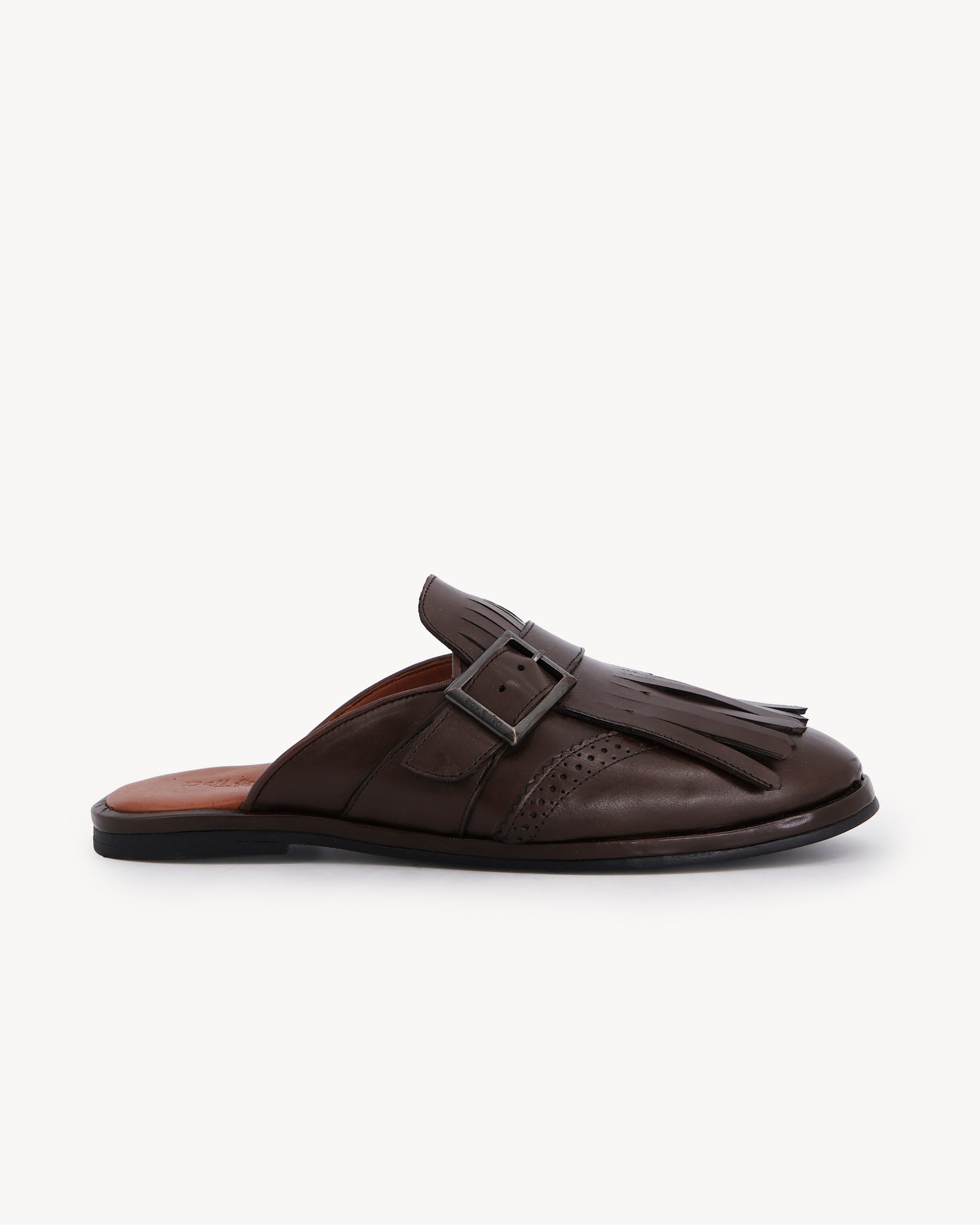 Shop Dark Brown Fringe Leather for Men| Deji & Kola