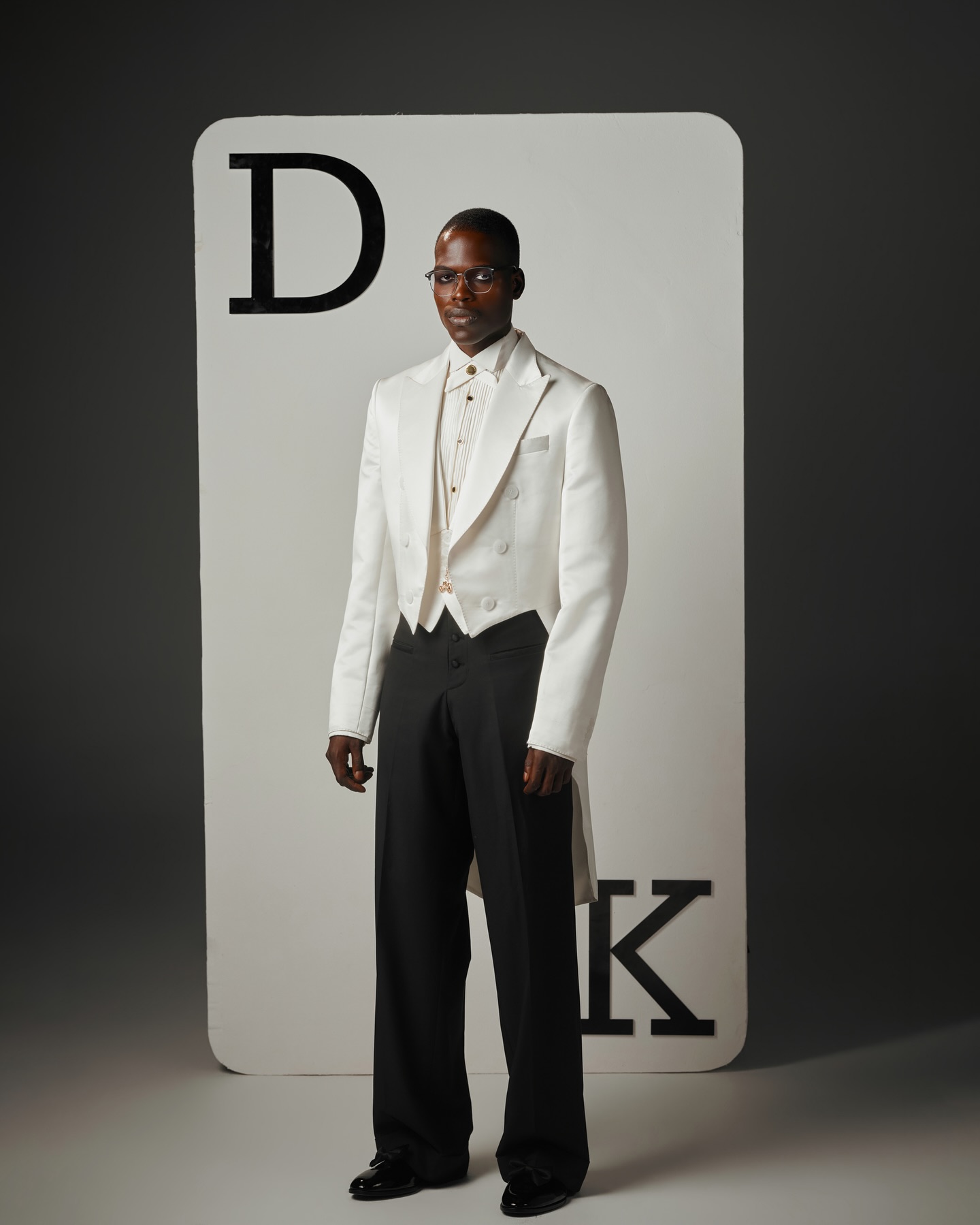 Shop Ivory Suit Silk Tail Suit For Men - Ratio 50:60:90 | Deji & Kola