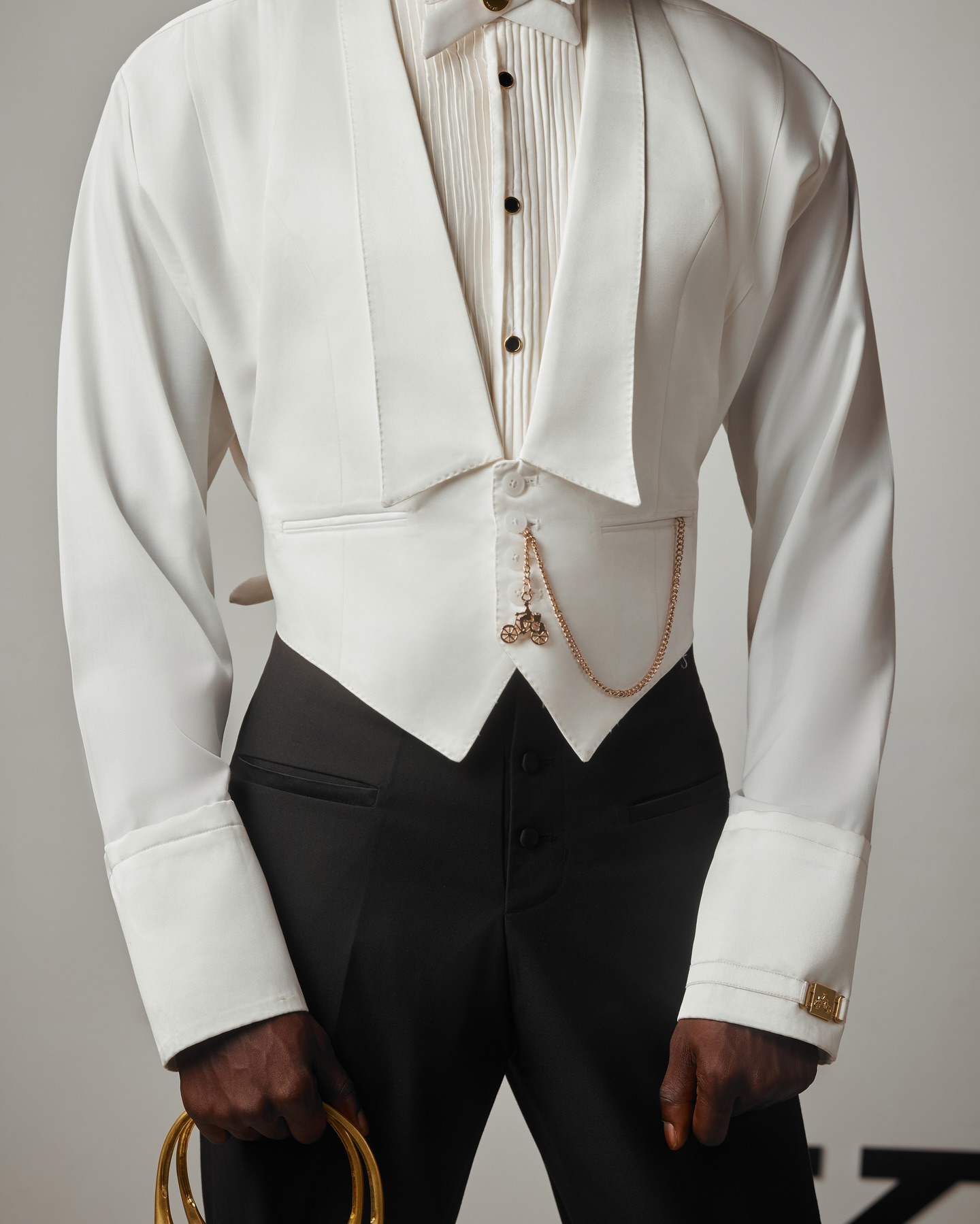Shop Ivory Suit Silk Tail Suit For Men - Ratio 50:60:90 | Deji & Kola