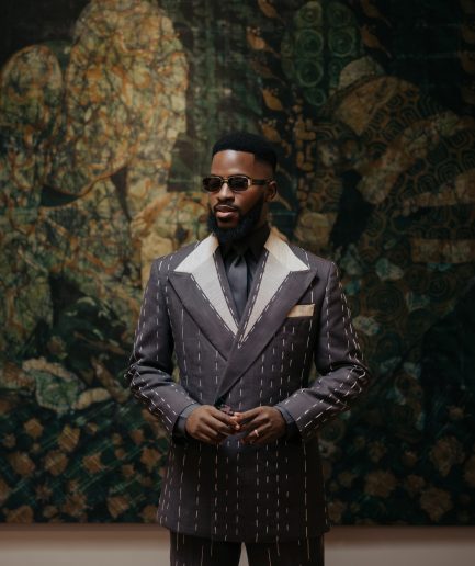 An Irish grey full canvas suit