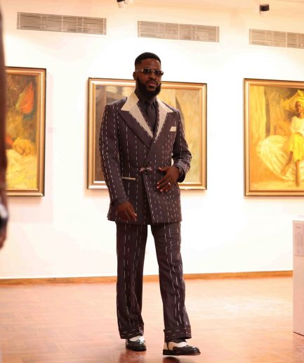 An Irish grey full canvas suit