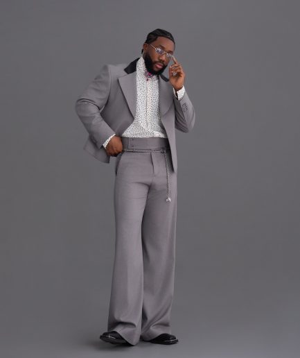 The "Sophisticated Drama" – Monochrome Grey Suit