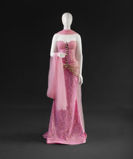 Pink Corset Evening Dress