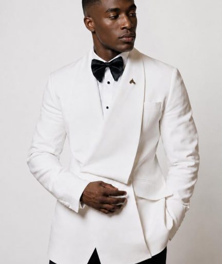 The "Monarch" – Ivory Shawl Lapel Tuxedo