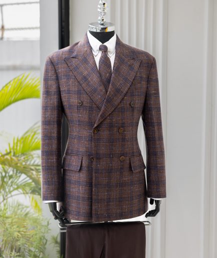 The "DBS" 2 – Brown Double-Breasted Check Suit