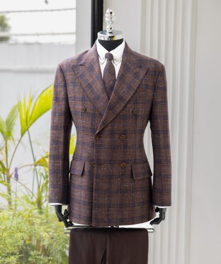 The "DBS" 2 – Brown Double-Breasted Check Suit