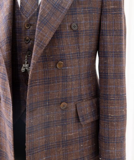 The "DBS" 2 – Brown Double-Breasted Check Suit