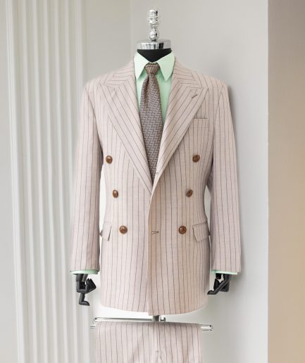 The "DBS" 4 – Light Brown Double-Breasted Business Suit