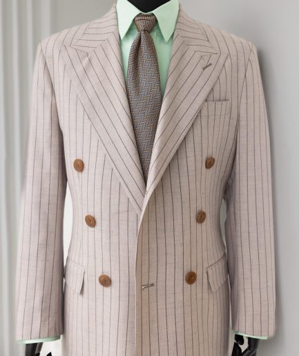 The "DBS" 4 – Light Brown Double-Breasted Business Suit