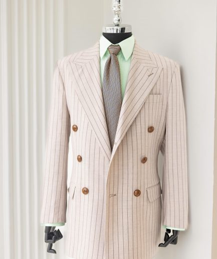 The "DBS" 4 – Light Brown Double-Breasted Business Suit