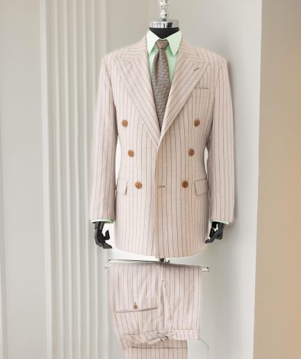 The "DBS" 4 – Light Brown Double-Breasted Business Suit