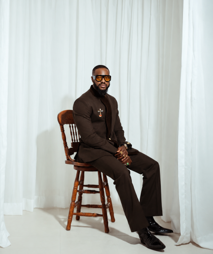 The "Dark Brown Command" – Multi-Layer Patterned Suit