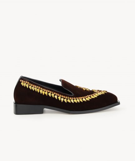 DKLF 36 – Brown Embellished Loafer