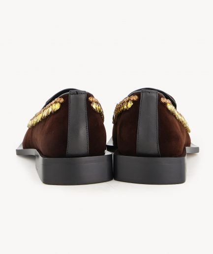 DKLF 36 – Brown Embellished Loafer