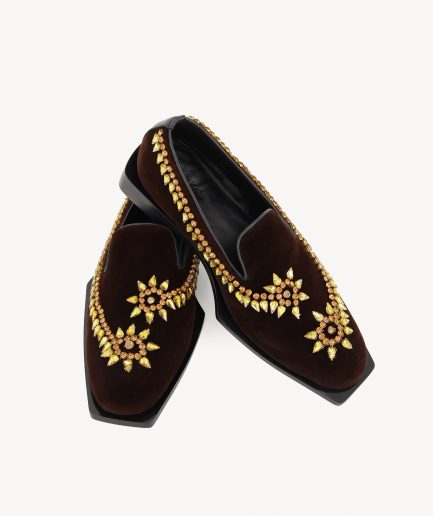 DKLF 36 – Brown Embellished Loafer