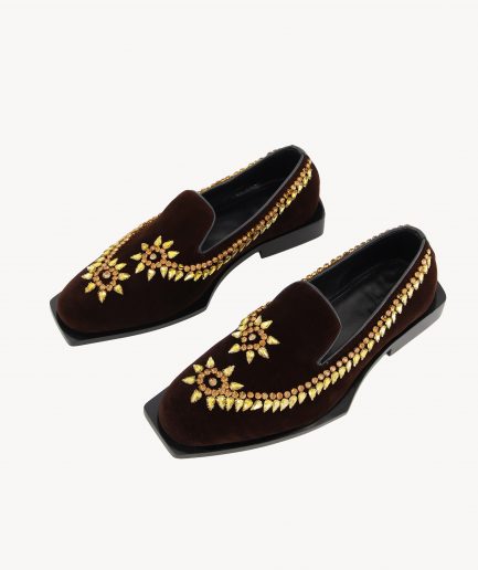 DKLF 36 – Brown Embellished Loafer