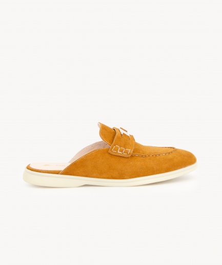 Arancione Dayboat 1 - Suede Loafer Mule