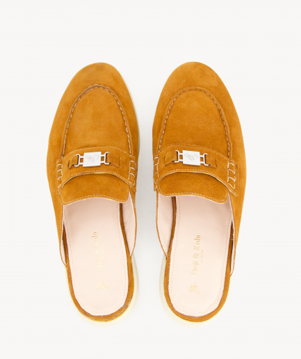 Arancione Dayboat 1 - Suede Loafer Mule