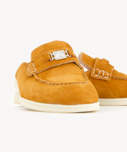 Arancione Dayboat 1 - Suede Loafer Mule