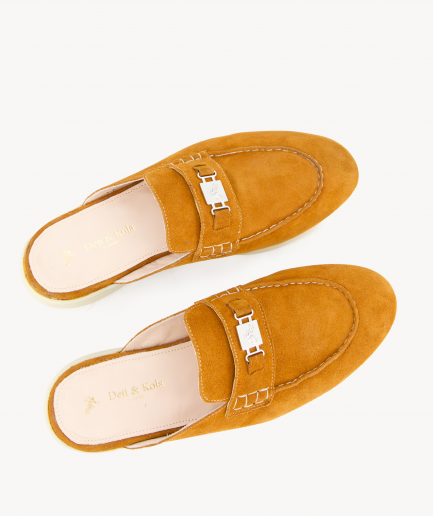 Arancione Dayboat 1 - Suede Loafer Mule