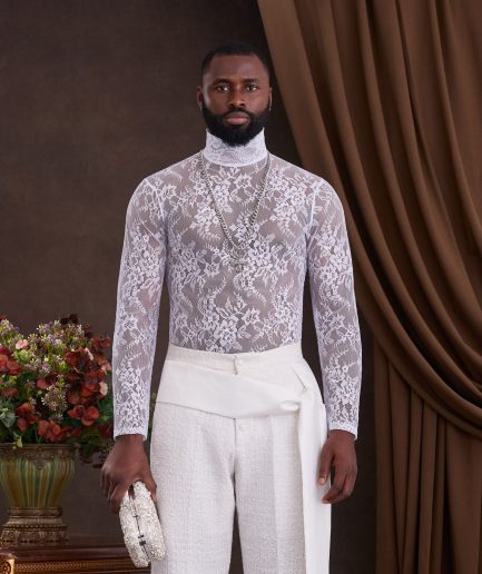 White Floral Lace Top