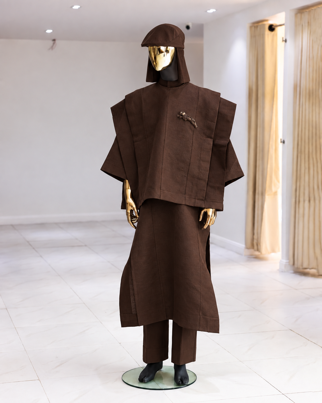 Shop Dark Brown Layered Top Back African Closure - Deji & Kola Dark Brown African Closure.